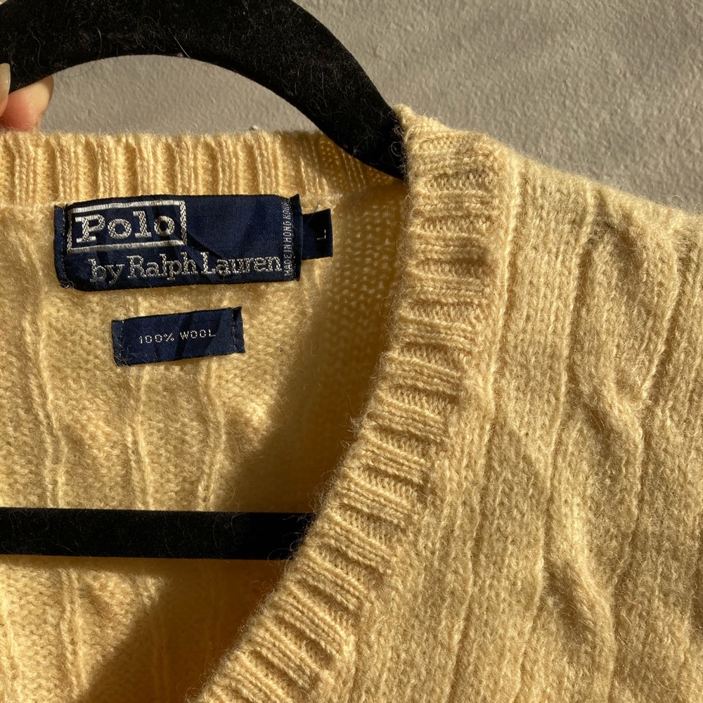 Vintage Polo Ralph Lauren Sweater vest yellow